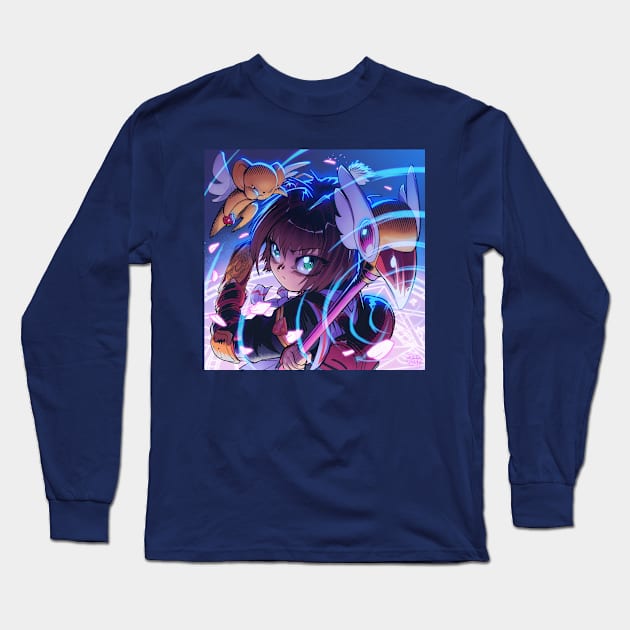 Sakura Cardcaptor Long Sleeve T-Shirt by Duh Dude